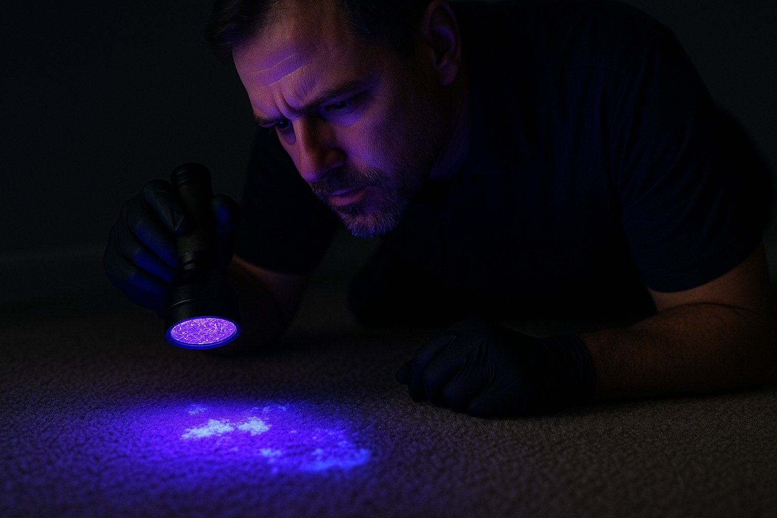 UV detection of pet stains