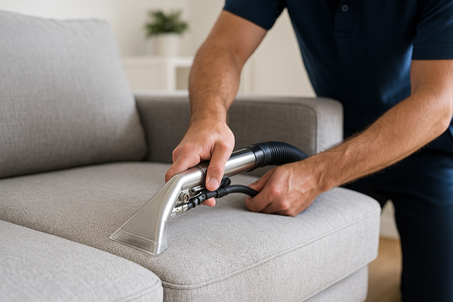 Professional upholstery cleaning service